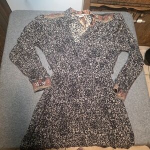 vintage Willi of California 100% rayon dress Size 14 A2